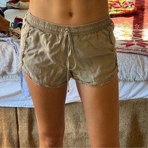 Green/Tan Shorts - cloth & stone